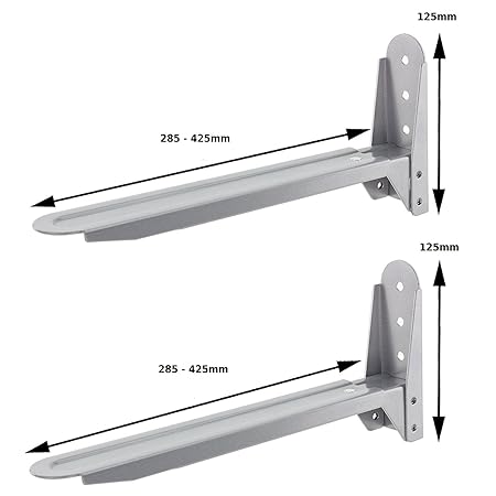Soporte de pared ajustable universal plateado para hornos de ...