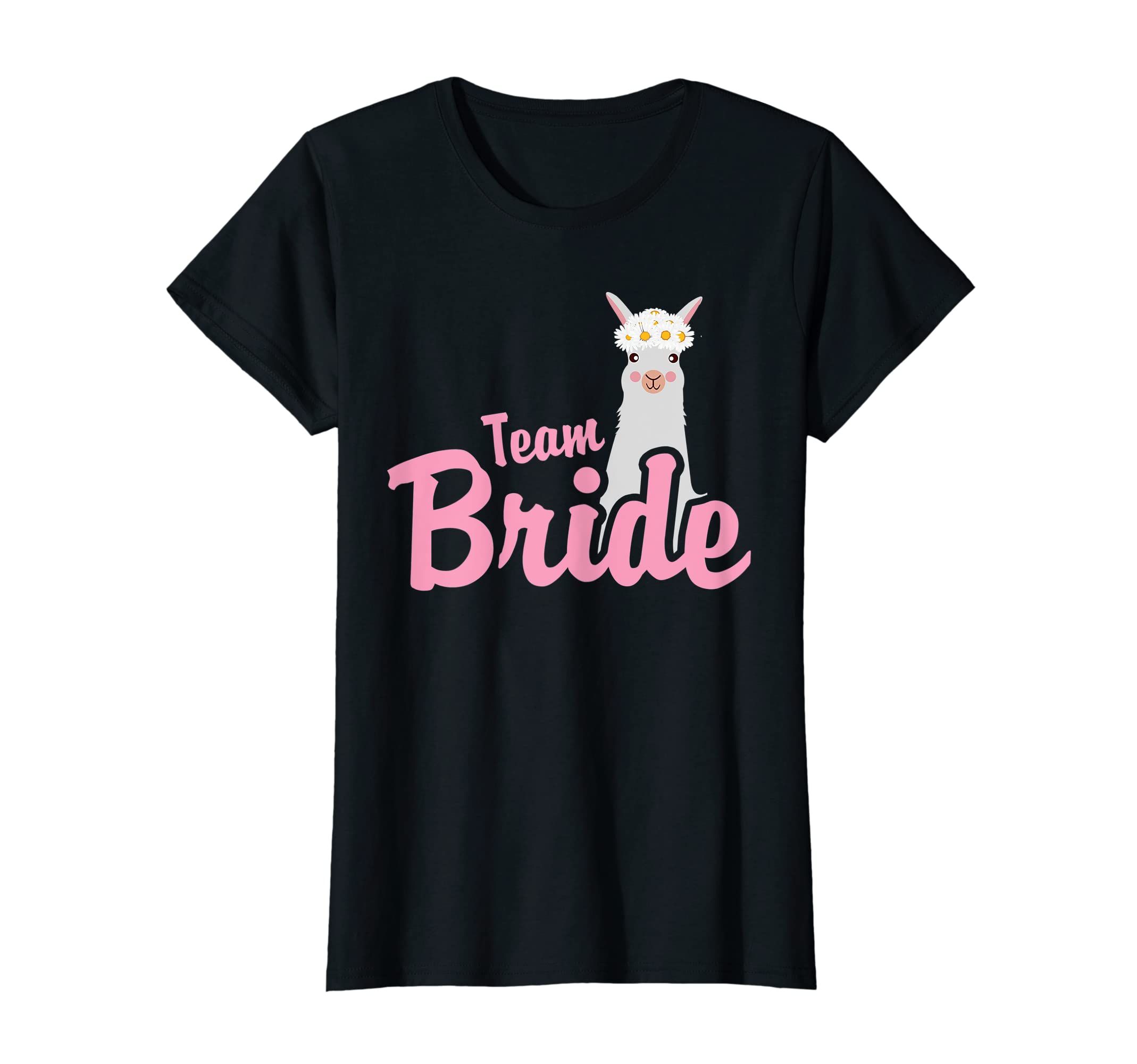 Womens Team Bride Llama Alpaca Animal Variety Bachelorette Party T-Shirt