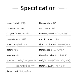 HGLRC Specter 1202.5 11000KV 1-2S Brushless Motor