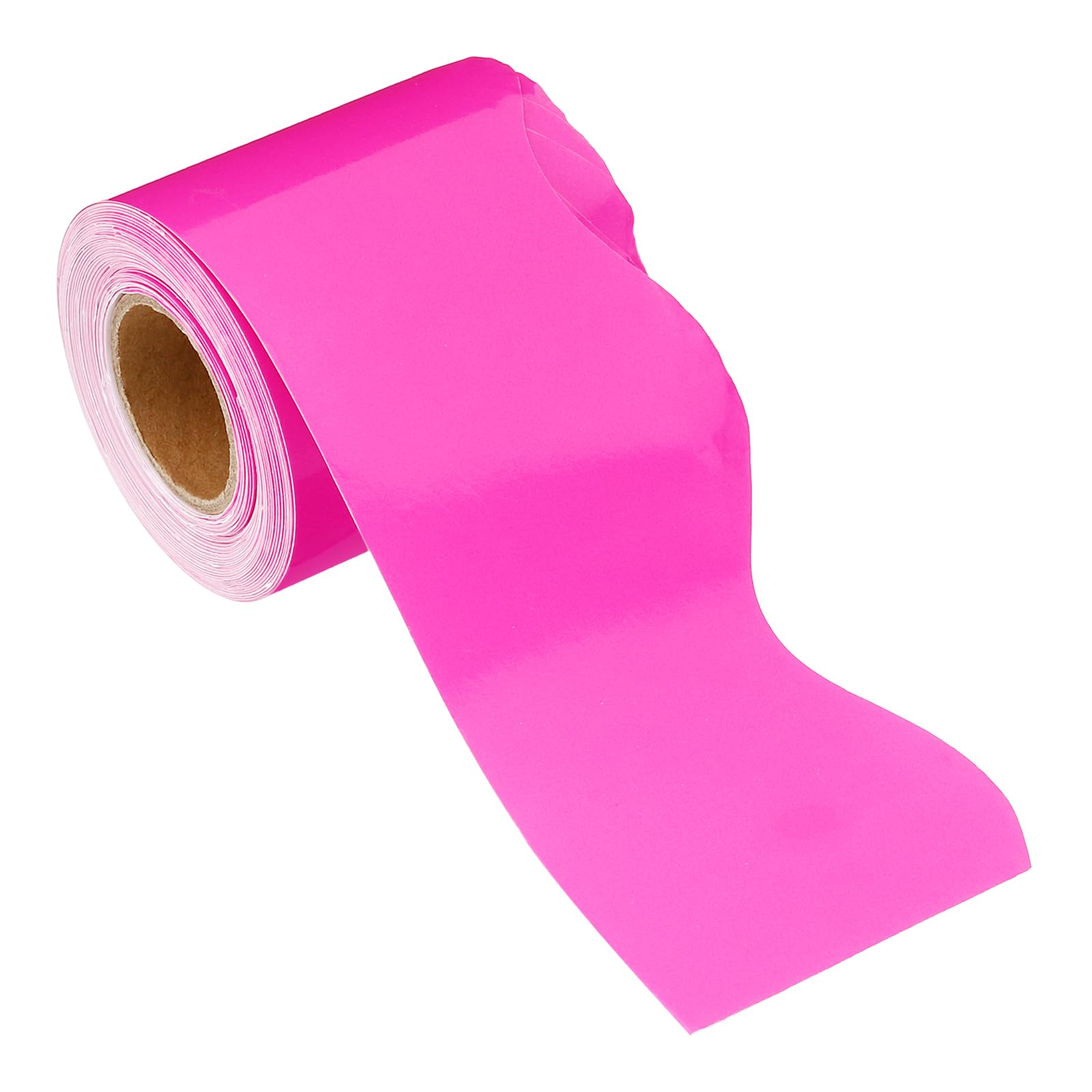 PATIKIL 2.24" x 32.8Ft Bulletin Board Border,Scalloped Trim Strips Wall Decor for Locker Classroom Cork Poster Black Board White Chalkboard, Dark Pink