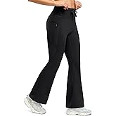 G Gradual Women's Fleece Lined Pants Water Resistant Winter Warm Thermal Leggings Hiking Yoga Pants Women with Zipper Pocket