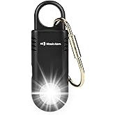 135dB Rechargeable Personal Safety Alarm Built-in Ultra-Bright Flashlight Non Slip Grip Keychain Emergency SOS Siren for Wome