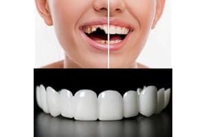 ENTTGO 2 Pairs Temporary Teeth Adjustable Fake Teeth for Men and Women Nature and Comfortable Tooth to Regain Confident Smile