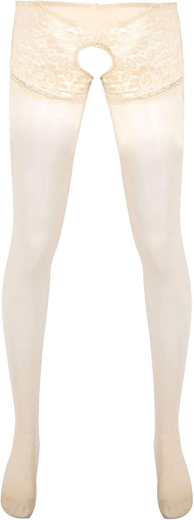 2 Paar Strapsstrumpfhosen Damen 30 Den - Offener Schritt Matt Transparent