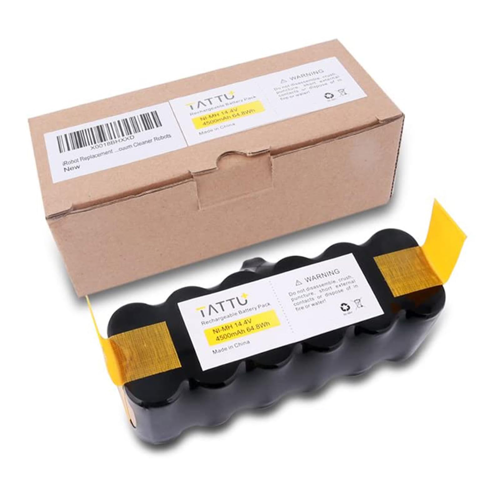 TATTU 4500 mAh 14.4 V Ni-MH Replacement Battery for iRobot Roomba R3 500 600 700 800 900 530 532 535 510 540 550 560 562 570 580 620 630 650 660 76 0 770 780 770 with Spare Parts