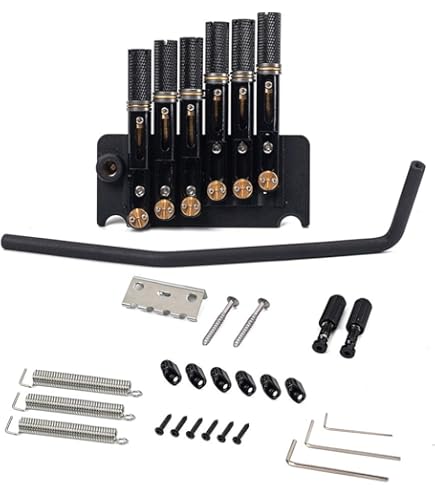 1Set 4/5/6 String Fixed Bass Headless Bridge Single String Silver Zinc Alloy Black 6pcs