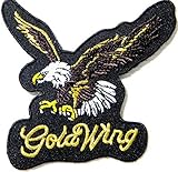 HONDA GL GOLDWING Gold Wing Motorcycle Logo Sign Biker Racing Patch Iron on Applique Embroidered T shirt Jacket BY SURAPAN