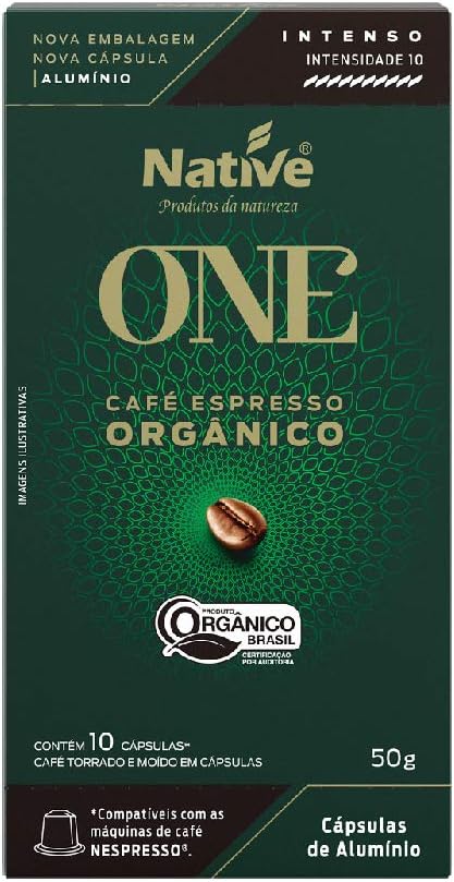 Café Orgânico em Cápsulas Intenso Native 50g 