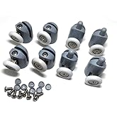 8 Pcs Shower Door Rollers/Runners/Wheels/Pulleys 25mm Diameter Bathroom Replacement Parts