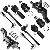 PartsW 6-Piece Tie Rod & Sway Bar Kit – Front Inner Outer For Buick Cadillac Oldsmobile Pontiac