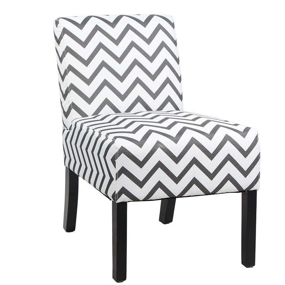 Best blue and gray pattern accent chair