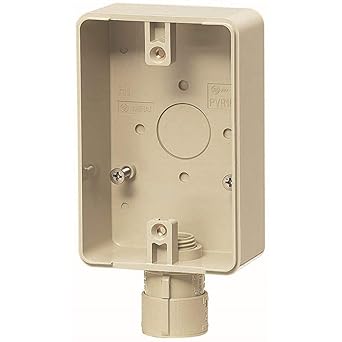 Amazon 未来工業 高耐候性露出スイッチボックス 防水コンセント用 コネクタ付 ベージュ Pvr16 1gj 電設用部品 資材 産業 研究開発用品 通販 Amazon 未来工業 高耐候性露出スイッチボックス 防水コンセント用 コネクタ付 ベージュ Pvr16 1gj 電設用部品 資材 産業 研究開発用品 通販
