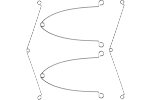 Lekgavd 4Pcs Spring Clips for Recessed Light Fixtures, Silver Metal Torsion Spring Clips Replacements for Bathroom Fan Covers, Vent Fans, Ceiling Exhaust Fan