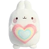 Aurora - Molang - 6" Rainbow Heart Molang