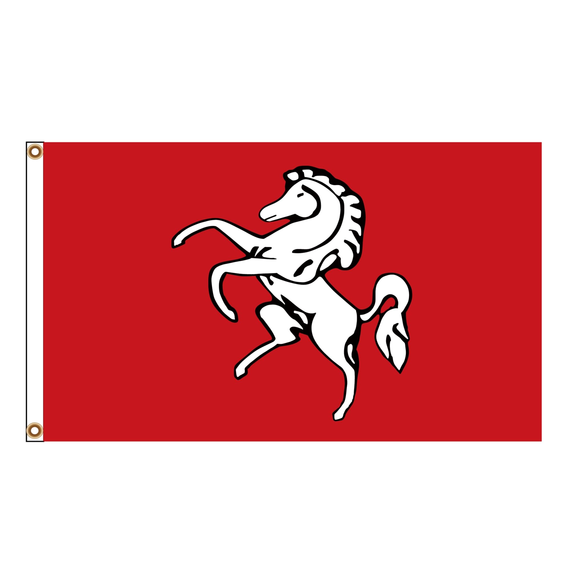 Kent Flags banners Centennial anniversary county of Kent England 3x5ft(90x150cm) eyelets & double stitches for Festival,Business,Party,School,Decoration and Patriotic Display