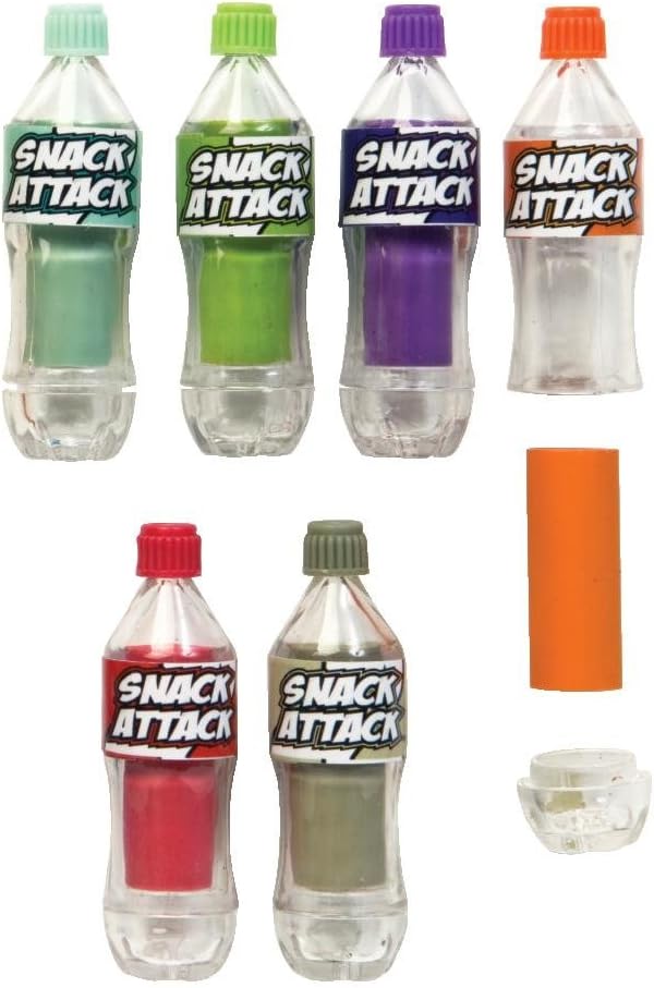 Raymond Geddes Snack Attack Soda Bottle Scented Eraser, 24 Pack (68562)