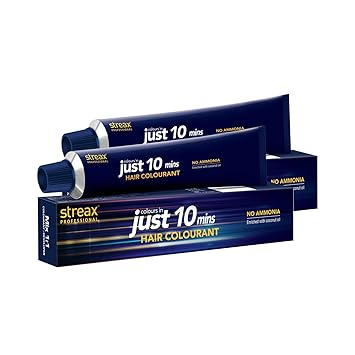 Streax Professional Just10 Hair Colour-Dark Brown 3-Pack Of 2, 60 g (Pack of 2)