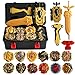 3T6B XD168-21B Bey Battling Top Burst Launcher Grip Set Storage Box Top Burst Gyros 4D with Launcher Burst Toys（Gold Editio）