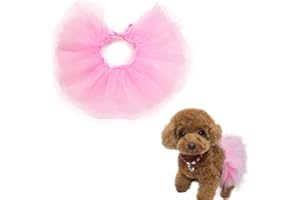 ZARSIO Dog Tutu 3 Layered Dog Tulle Tutu Skirts Pet Outfit Birthday Wedding Party Photo Prop Supplies for Cat Bunny Puppy Sma