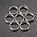 Yosoo 6mm 200 pcs Plated Split Rings for Blank Lures Crankbait Hard Bait Each Pack Bass Walleye Fishing