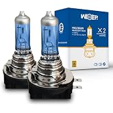 wideep H11B Halogen Headlight Bulb, 55W 5000K Natural White DC 12V | 2-Pack Low Beam, Plug and Play Direct Fit Car Headlamp Replacement Bulb, Easy Installation