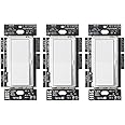 Lutron Diva LED+ Dimmer Switch for Dimmable LED, Halogen and Incandescent Bulbs, 150W/Single-Pole or 3-Way, DVCL-153P-WH-3, White (3-Pack)