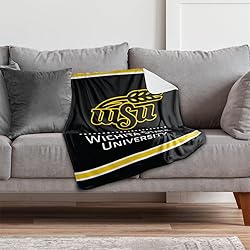 Wichita State Shockers Primary Logo Stripes Sherpa