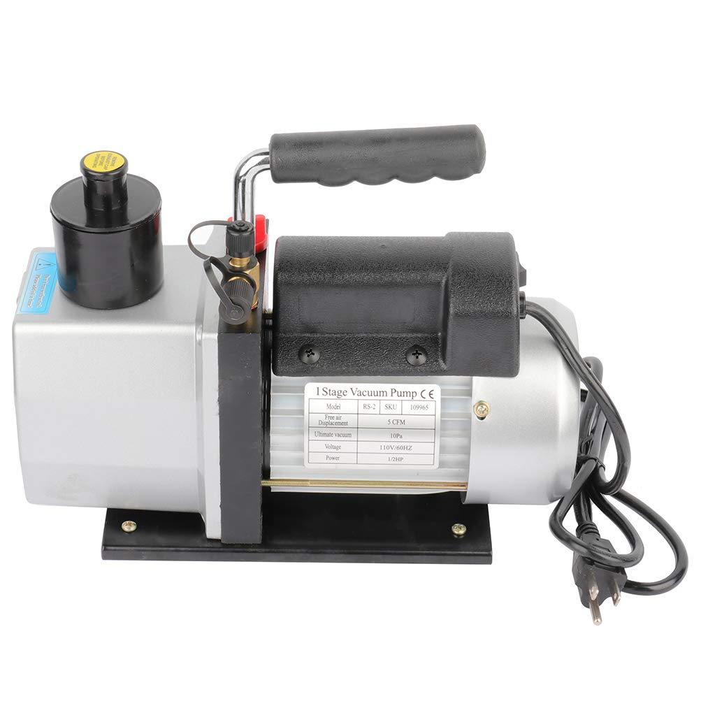 5 CFM Rotary Vane Economy Vacuum Pump 1/2HP A/C Vacuum Pump Air