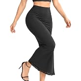 Nolrahiur Women's Lace Trim Half Slip Skirt Extender for Under Dresses | Anti cling skirt slip, stretchy waist, lace hem extender, underskirt for maxi dresses, evening wear, wedding gowns