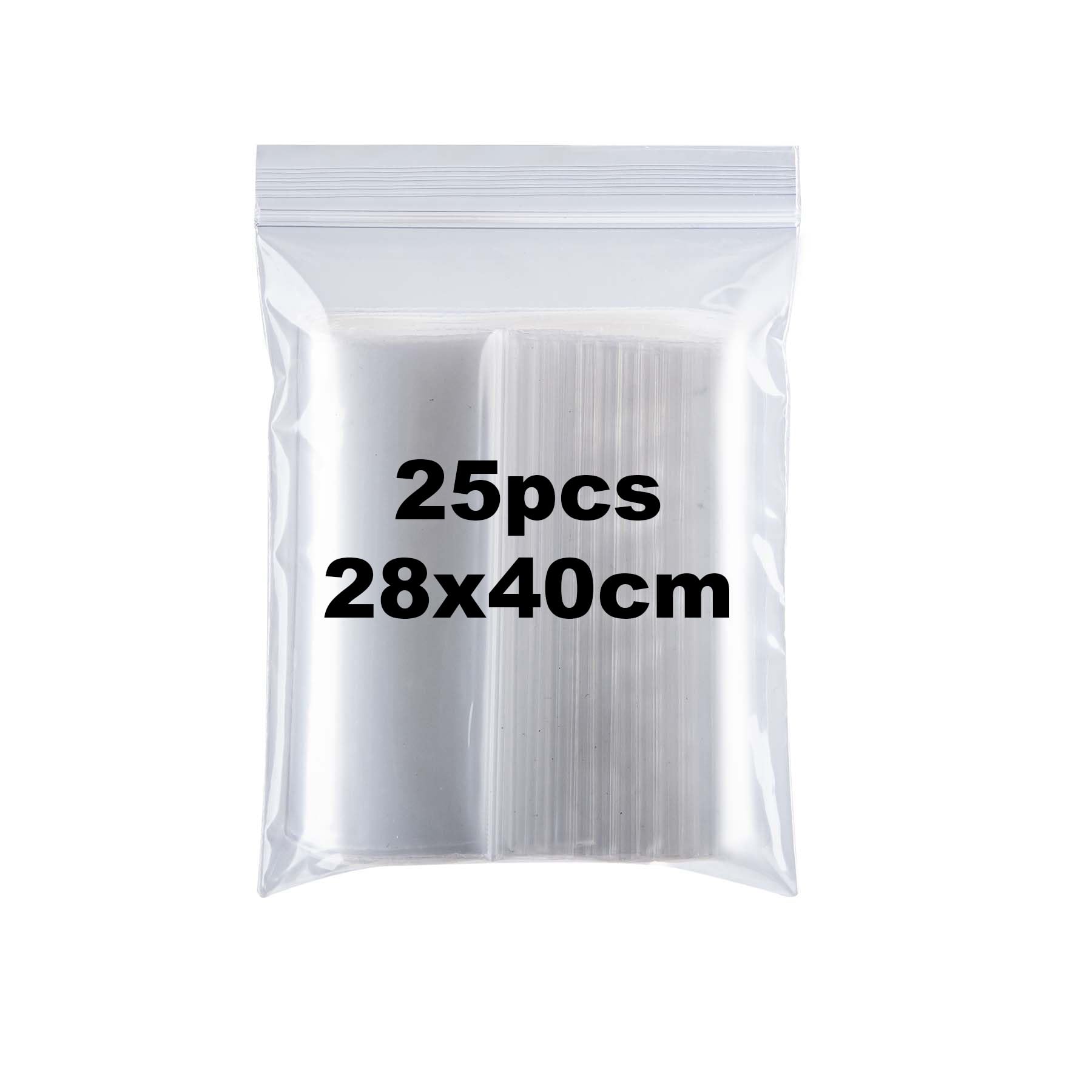 28x40cm Resealable Clear Plastic Large Sealed Bag 25PCS Storage Press Seal Bags Thickening and Durable Grip Seal Bags for Shoes, Blankets, Clothing Storage