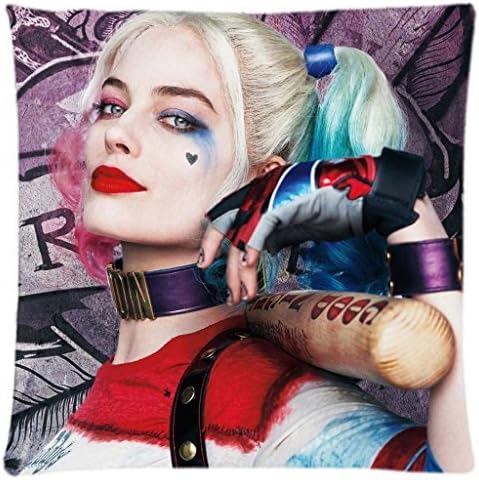 harley quinn suicide squad poster Unique Home Decorative Throw Pillow Covers Modern Throw Pillow Cases 18x18 Inch