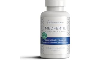 MedFertil for Men, Natural Supplement with Vitamin B 12, Folic Acid, L Carnitine, Zinc, Vitamin E, Natural Male Prenatal Vita