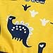 Birdfly Dinosaur Costume Child Small Fly Sleeve for Toddler Baby Kids Girl Dress in Yellow.