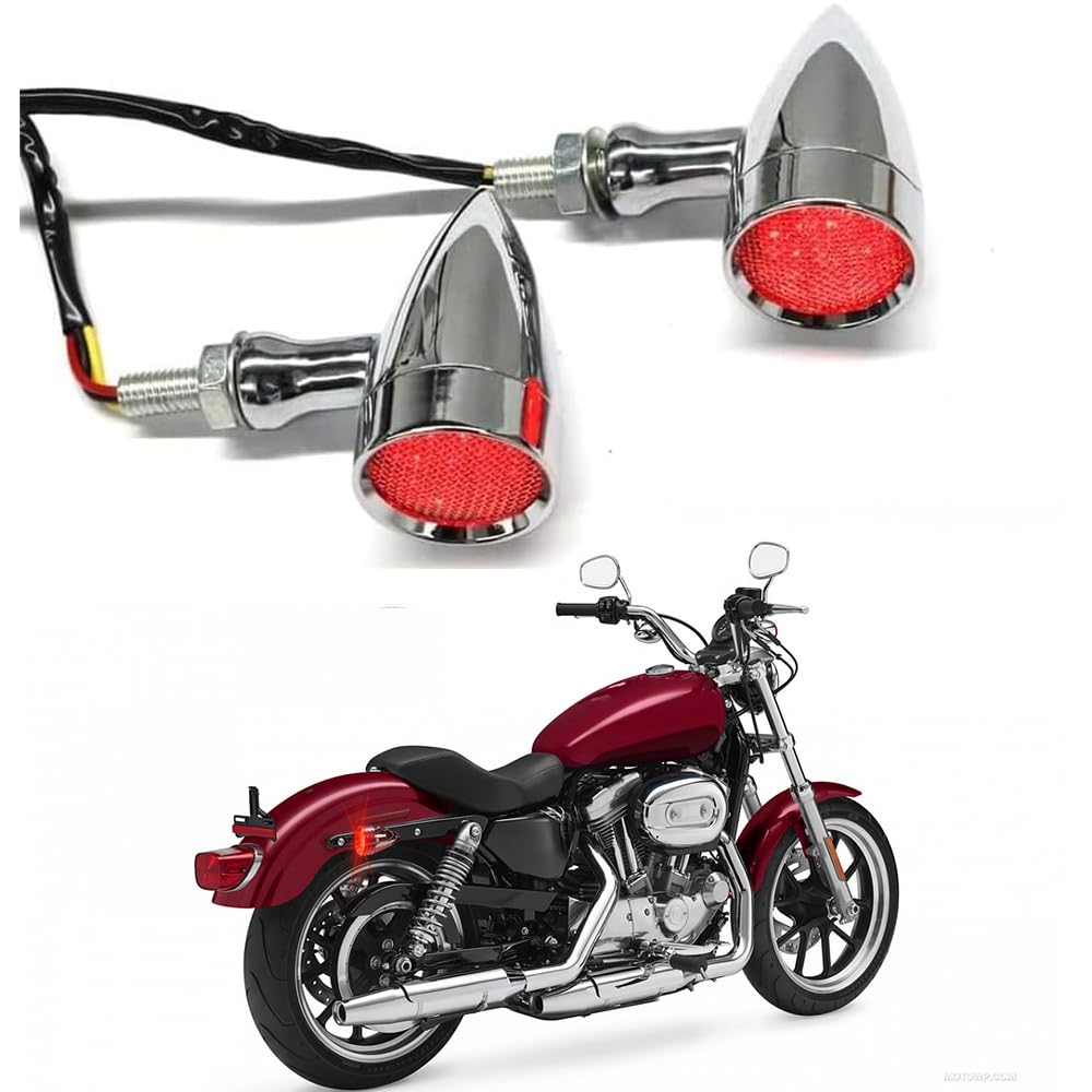 Photo 1 of DREAMIZER LED Turn Signals Front Rear 15 LED Motorcycle Lights Super Bright Bulbs Compatible With Harley Honda Yamaha Suzuki and More