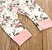 Von kilizo Newborn Baby Girl Clothes Infant Floral Romper Jumpsuit Bodysuit Footless 2Pcs Baby Girl Outfit Set 0-3 months