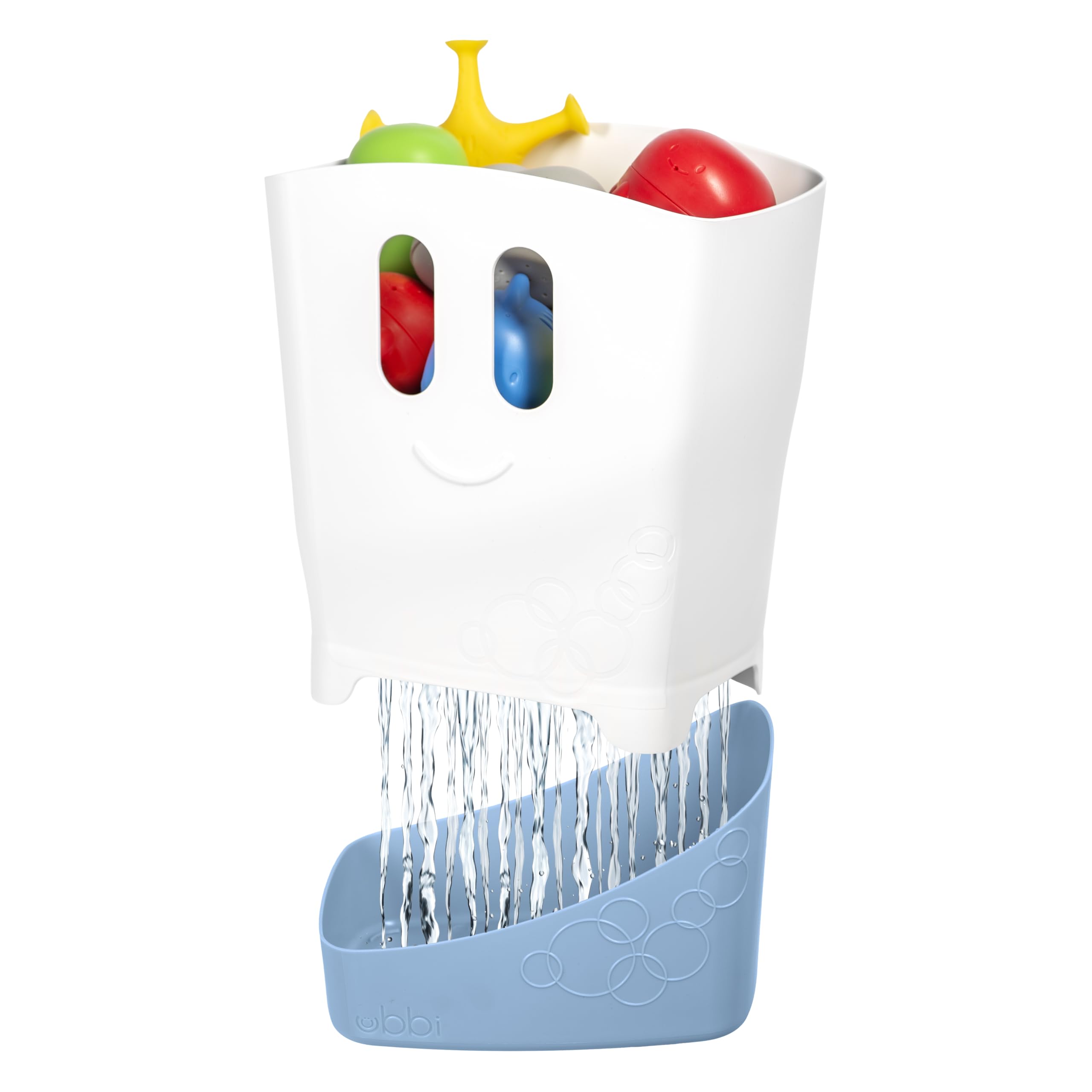 Photo 1 of *MINOR DAMAGE - USED*
Ubbi Stand Up Bath Toy Storage Organizer, Bath Caddy with Removable Drying Rack Bin for Toddlers and Baby, Cloudy Blue
