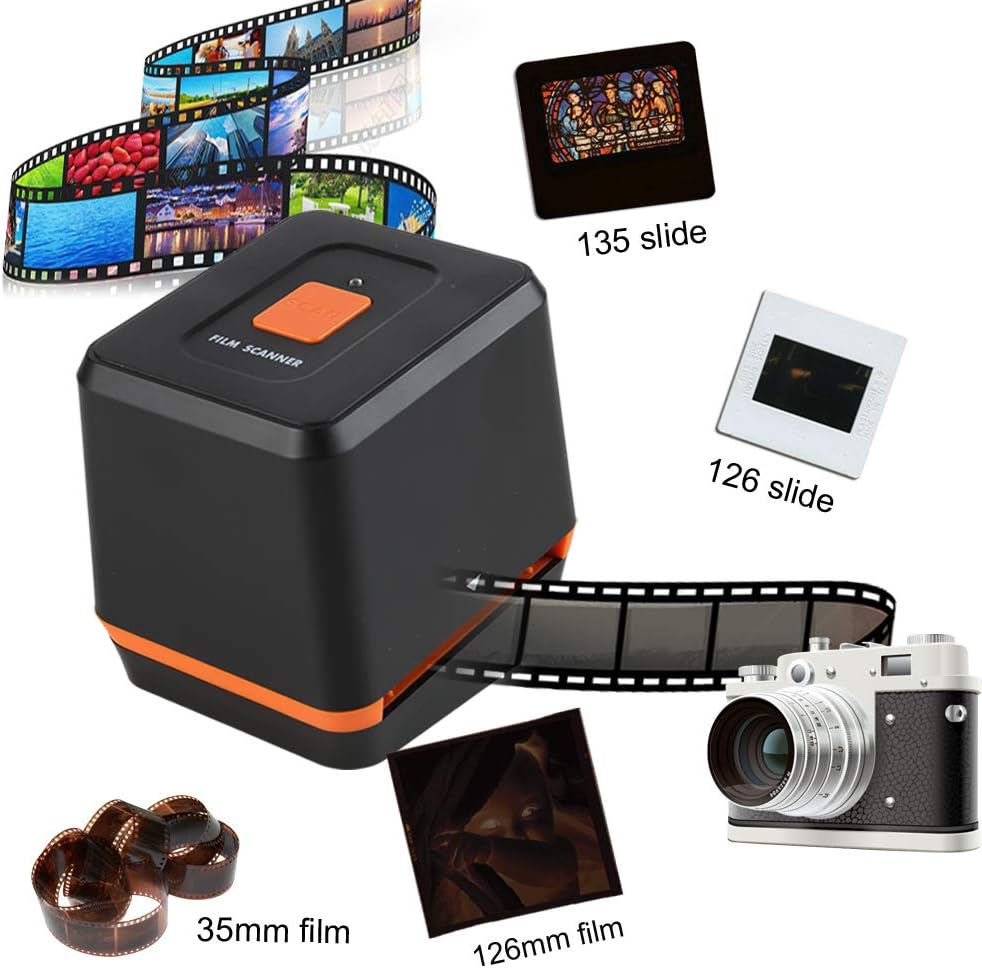 Folgtek Film Converter 35mm Photo Negative and 126mm Slide Scanner, Slide & Film Convert to Digital Photo, Supports MAC/Windows/Vista: Electronics
