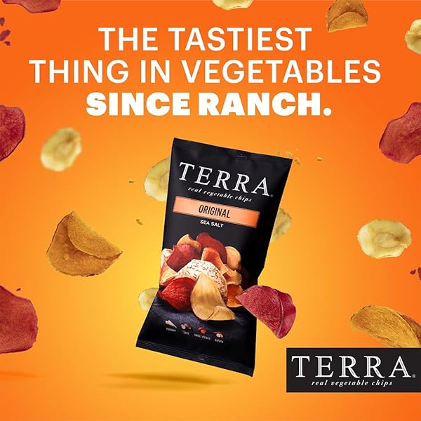 TERRA VEGETABLE CHIPS, ORIGINAL CHIPS WITH SEA SALT, 6.8 OZ