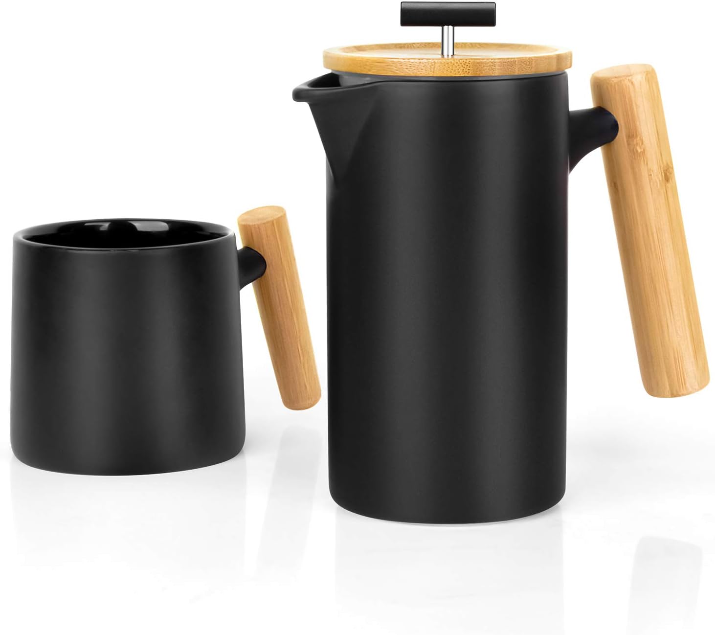 Ceramic French Press Coffee Maker/Coffee Press/Cafetiere (700 ml) Non