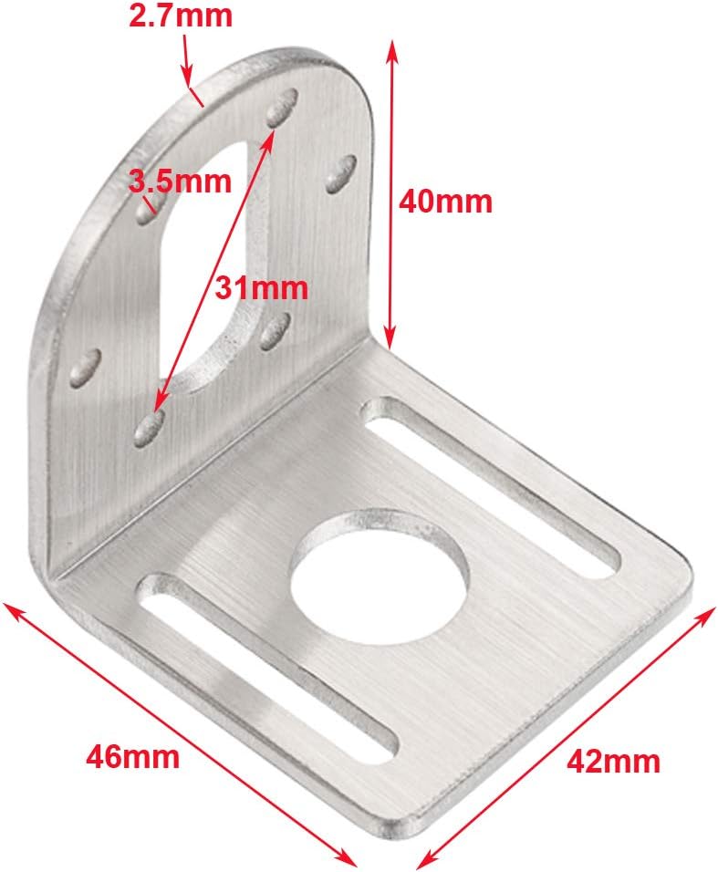 6pcs 37mm DC Gear Motors Mounting Bracket Holder - - 