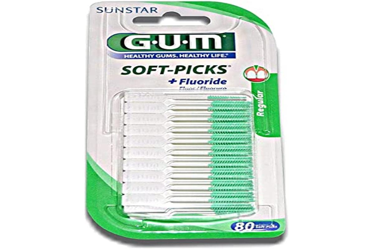 Sunstar Gum Soft Picks Interdental Brushes Regular 80 Pieces