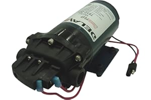 DELAVAN AG PUMPS, INC. Delavan 7812-201-SB PowerFLO Electric 12 VDC Diaphragm Pump with Demand Switch, Max Fluid Temperature of 140 Degree F, 60 PSI and 2 GPM