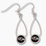 Baltimore Ravens Official NFL 2 inch long Earrings by Wincraft