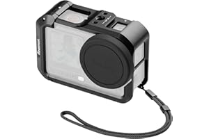 SmallRig Cage for DJI Osmo Action 6 (Advanced Edition), Aluminum Alloy Camera Cage with Cold Shoe, Wrist Strap, Lens Cover, P