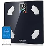 RENPHO Body Fat Scale, Smart Scale with Large Colored LCD Display, Digital Bathroom Weighing Machine, BMI Scale, Accurate Bod