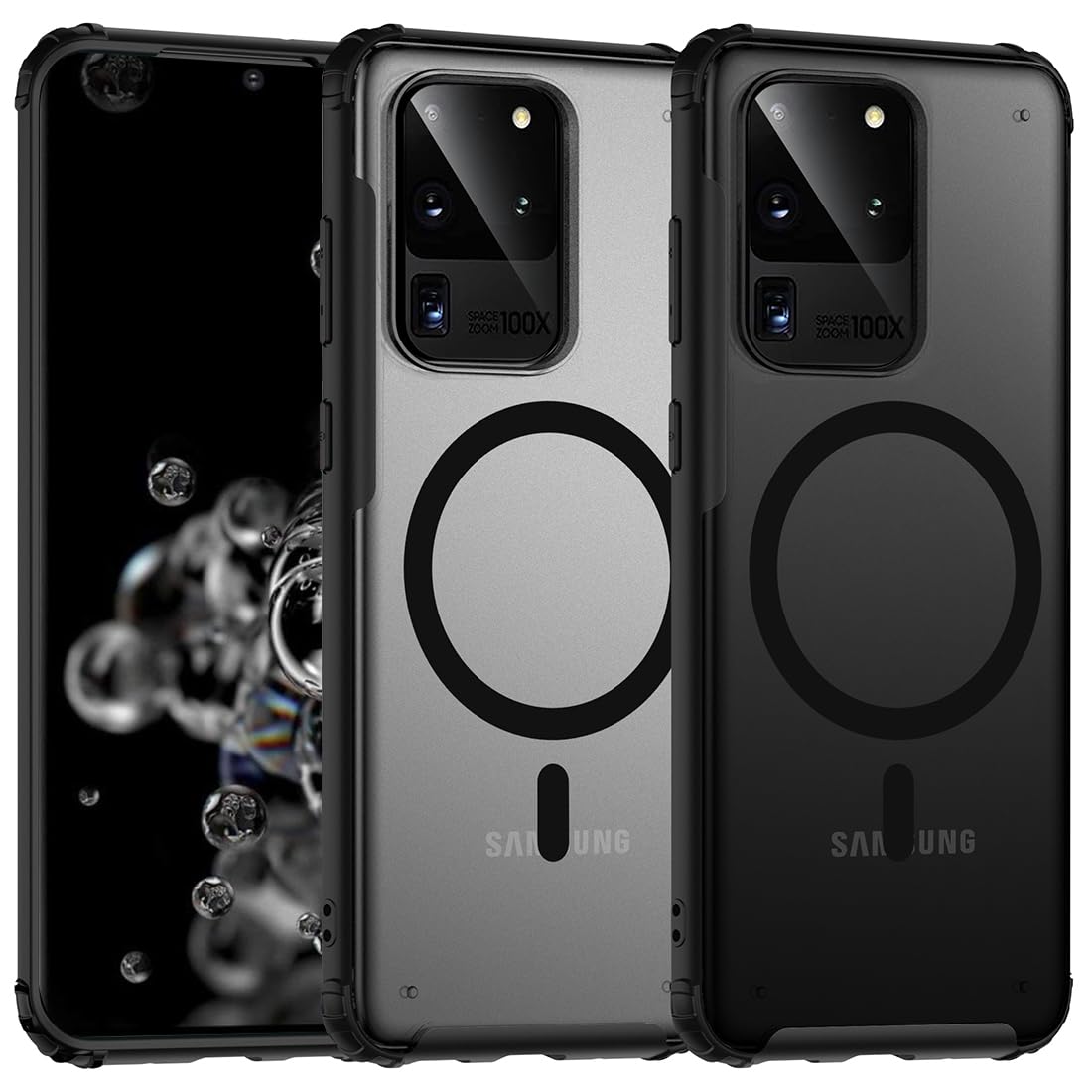 Photo 1 of TIANNIUKE Magnetic Case for Samsung Galaxy S20 Ultra, Translucent Matte Anti-Fingerprint,Compatible with MagSafe,Slim Fit Shockproof Protective Phone Case for Galaxy S20 Ultra Case