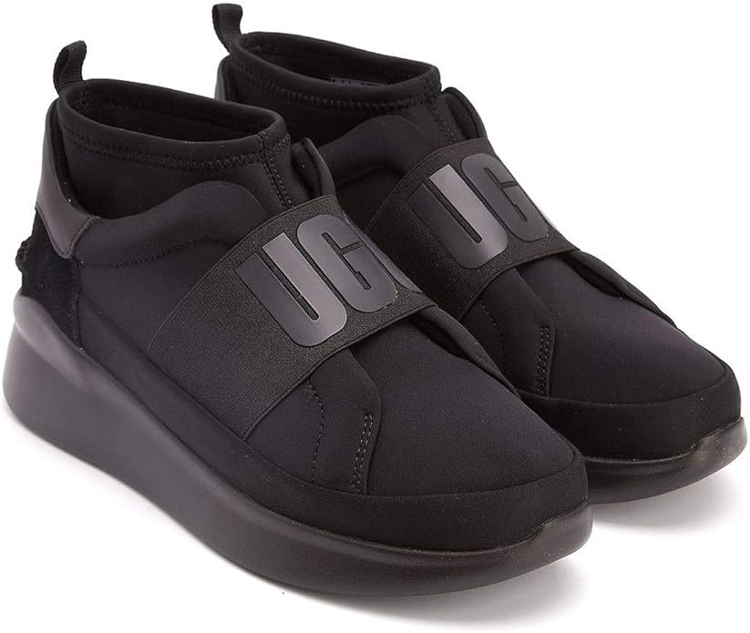 アグ スニーカー レディース スリッポン Womens Neutra Sneaker ウィメンズ ニュートラ スニーカー ネオプレーン素材 厚底 ブラック 黒 ハイカット 靴 シューズ Ugg アグ スニーカー Amazon