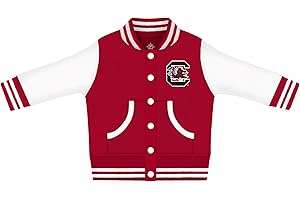 Creative Knitwear College Baby Varsity Jacket Lightweight - Team Logo, Multiple Colors, Unisex, (0 Months - 4T)