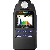 E130 Light Meter &ndash; Accurate Lux &amp; Color Temperature (CCT) for Any Light Source, 99-Point Light Mapping, Hold Freeze, Spectrum Mode Accurate for 420/450nm White LEDs