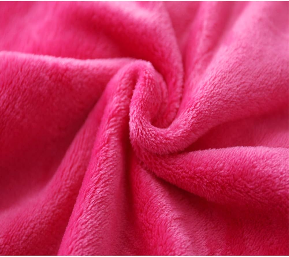 Girls Bathrobes Toddler Kids Hooded Robes Flannel Sleepwear for Kids Girls: Clothing